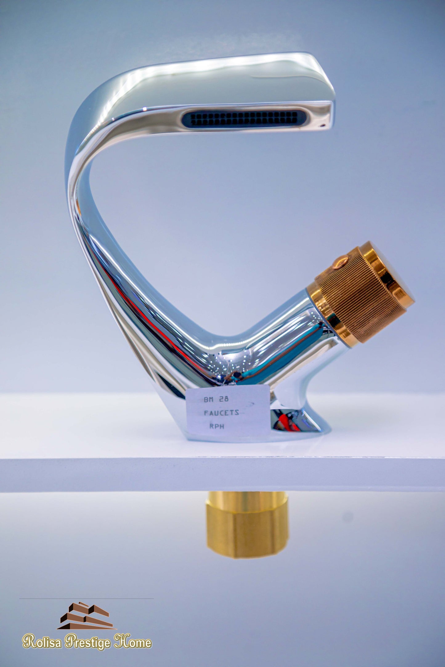 Basin Mixer Rose Gold Handle