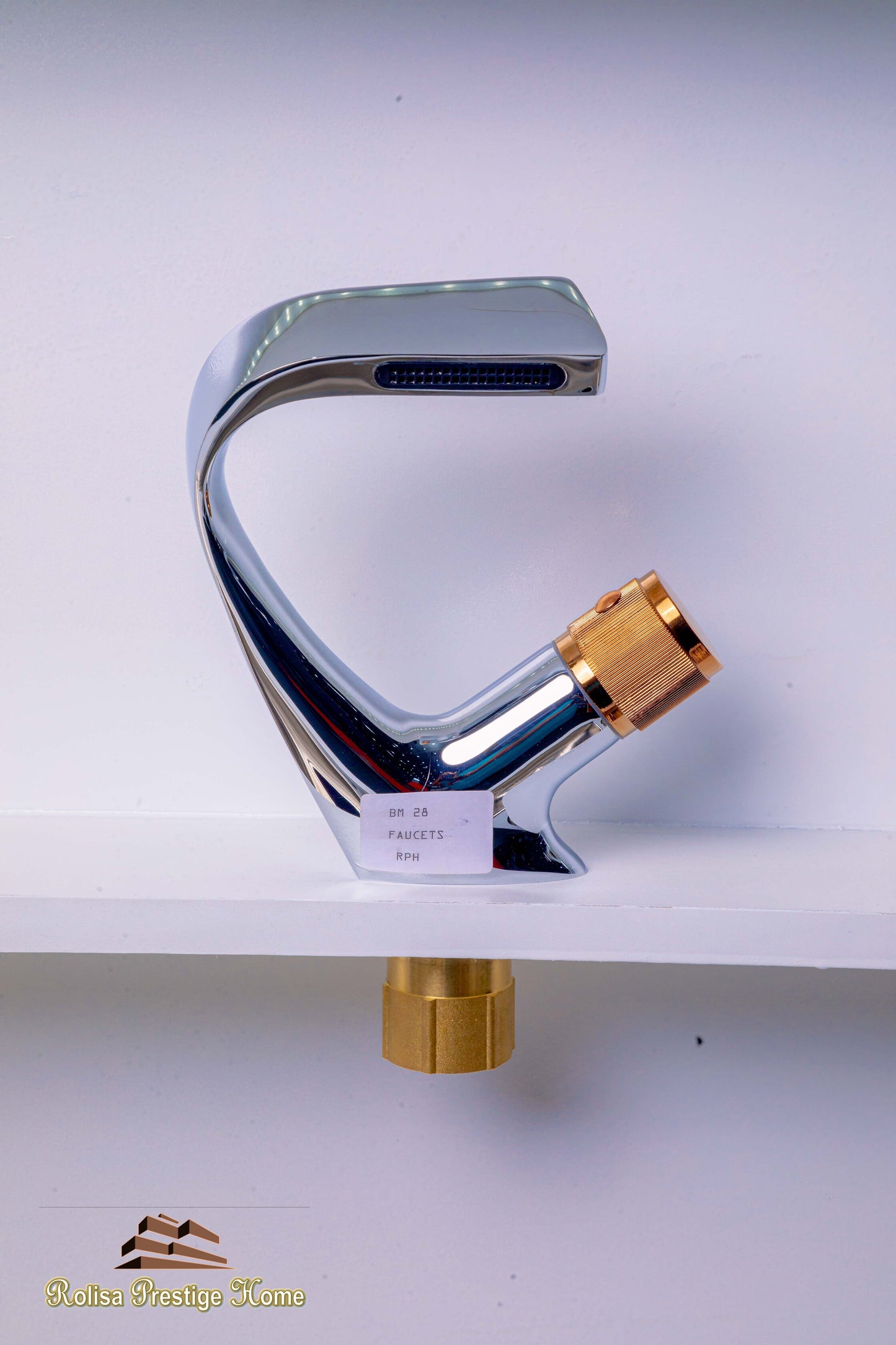 Basin Mixer Rose Gold Handle