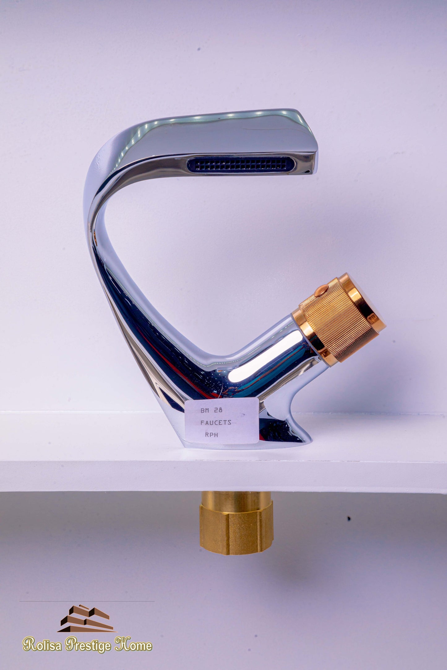 Basin Mixer Rose Gold Handle