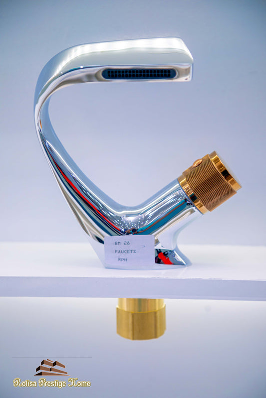 Basin Mixer Rose Gold Handle